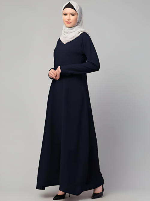 Women's Inner Abaya Dress With Side Pocket Size 30X20X2 CM  Color Teal